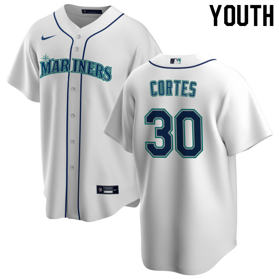 Nike Youth #30 Nestor Cortes Seattle Mariners Baseball Jerseys Sale-White